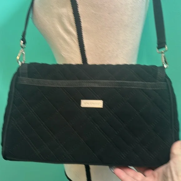 Vera Bradley Quilted Cloth Removable Shoulder Strap purse - Picture 7 of 12